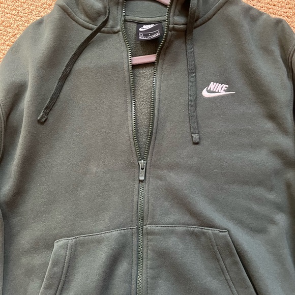 Army Green Nike Zip Up - Picture 2 of 5